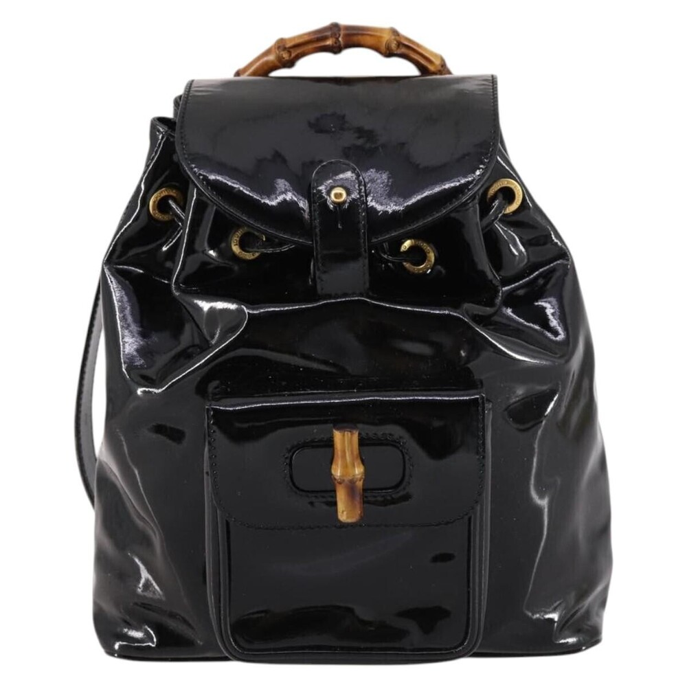 Gucci Vintage Bamboo Patent Mini